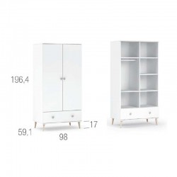 Armario 2 puertas METROPOLI Ros Mini