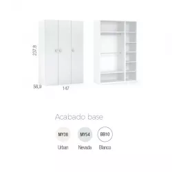 Armario 3 puertas Ros Mini SOFT