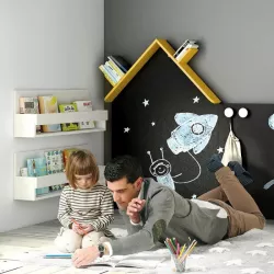 Pizarra casita ARCO IRIS de Ros MIni