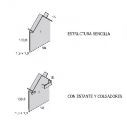 Pizarra casita ARCO IRIS de Ros MIni