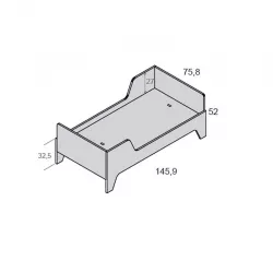 Cama infantil Ros Mini 140X70