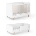 Cuna Evolutiva Ros Mini ELEMENTAL 140x70 con barandilla abatible