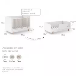 Cuna Evolutiva Ros Mini ELEMENTAL 140x70