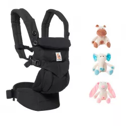 PACK Mochila portabebé Ergobaby Omni 360 con peluche amigo