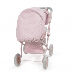 Pram Pack La Nina Violeta Couro Rosa flor Pequeno e grupo 0