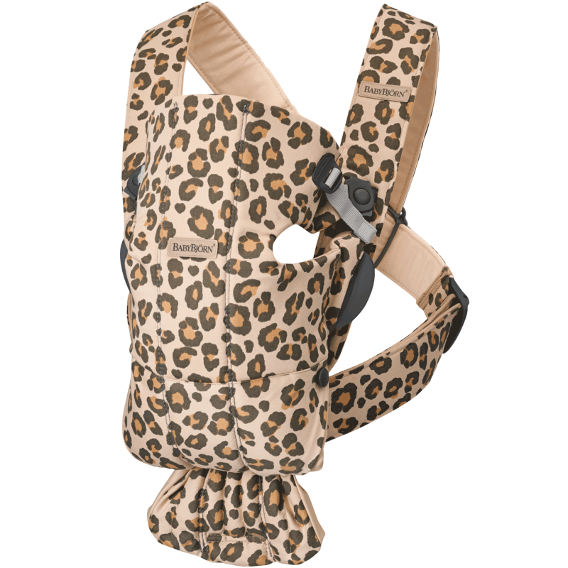 Mochila Portabebe Babybjorn Mini Edición Especial Beige Leopard Algodón