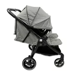 Carrinho de bebé para gémeos Kikka Boo HAPPY 2 com proteção para os pés e capa de chuva Crioh.com
