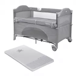 PACK Cuna colecho Kikka Boo con colchon enrrollable