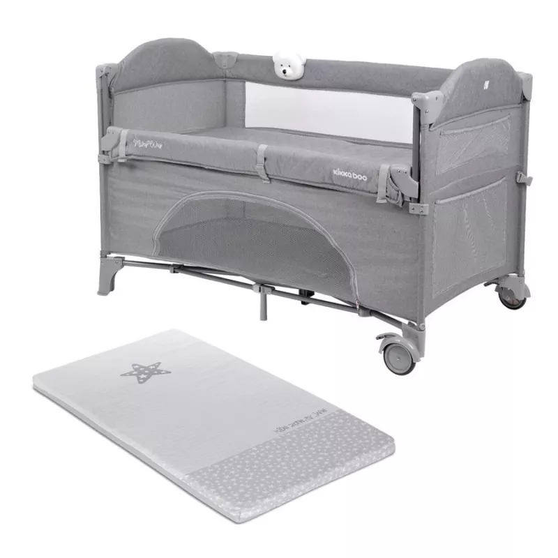 PACK Cuna colecho Kikka Boo con colchon enrrollable
