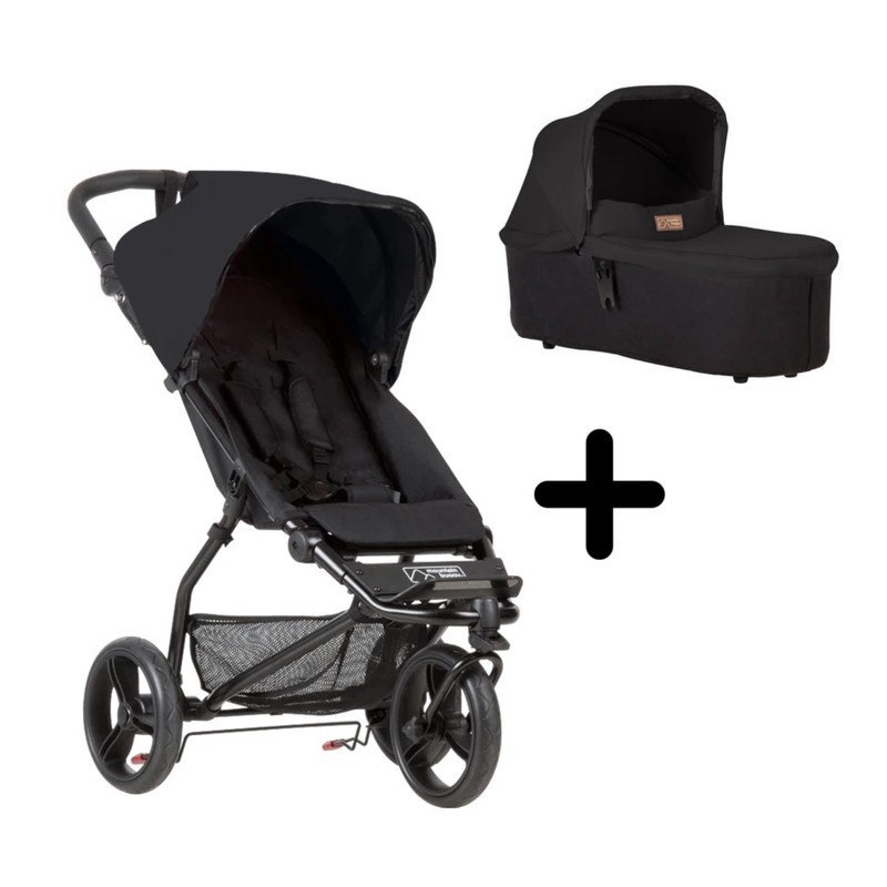 PACK Cochecito DUO Mountain Buggy MB Mini V3.1 con capazo Plus