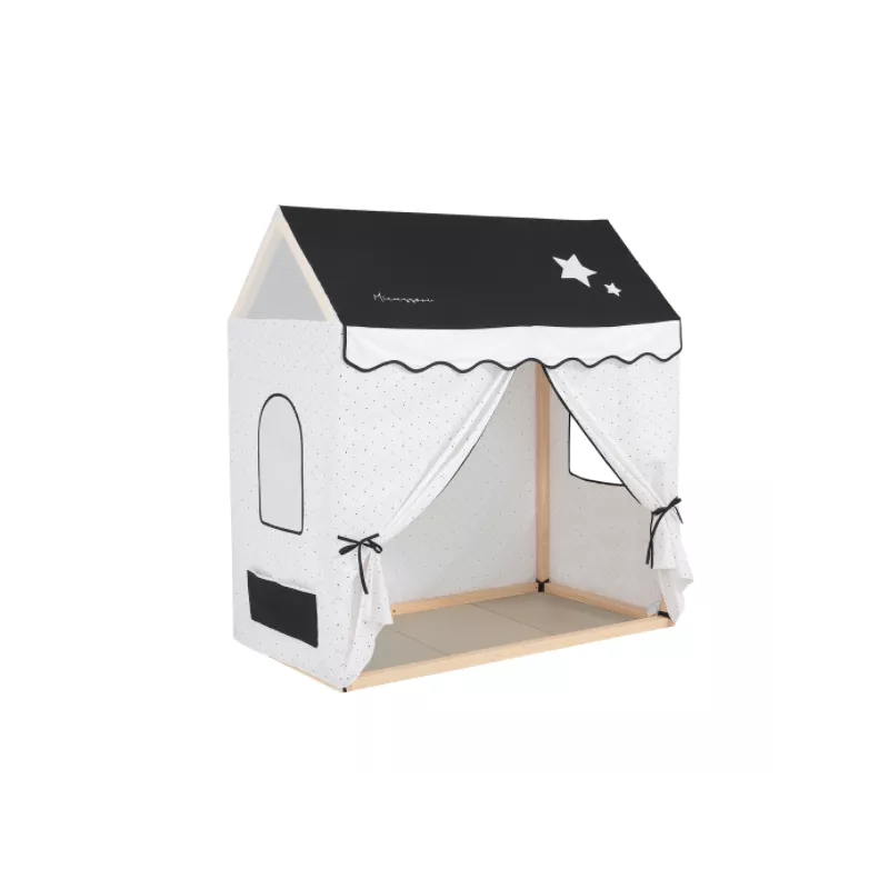 Cama PACK Casita Micuna Montesori com tecido e edredão Casita