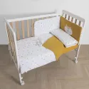 Capa de edredão reversível + kit de proteção de berço Micuna Happy