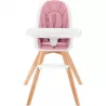 Cadeira alta evolutiva de madeira 2 em 1 TIXI Kinderkraft 