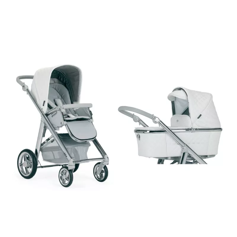 Cochecito TRIO Bebecar Via+ SP951 Cromado-gris topo