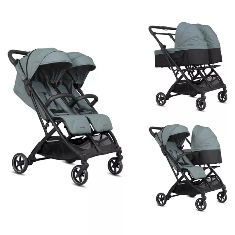 Carrinho de bebé duplo Casualplay Tour Twin Max com 2 berços