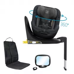 PACK Assento de automóvel Maxi-Cosi MICA 360 PRO com espelho e protetor de assento