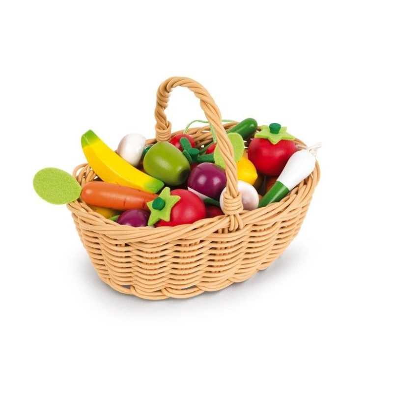 Cesta Janod de frutas y verduras 24 piezas