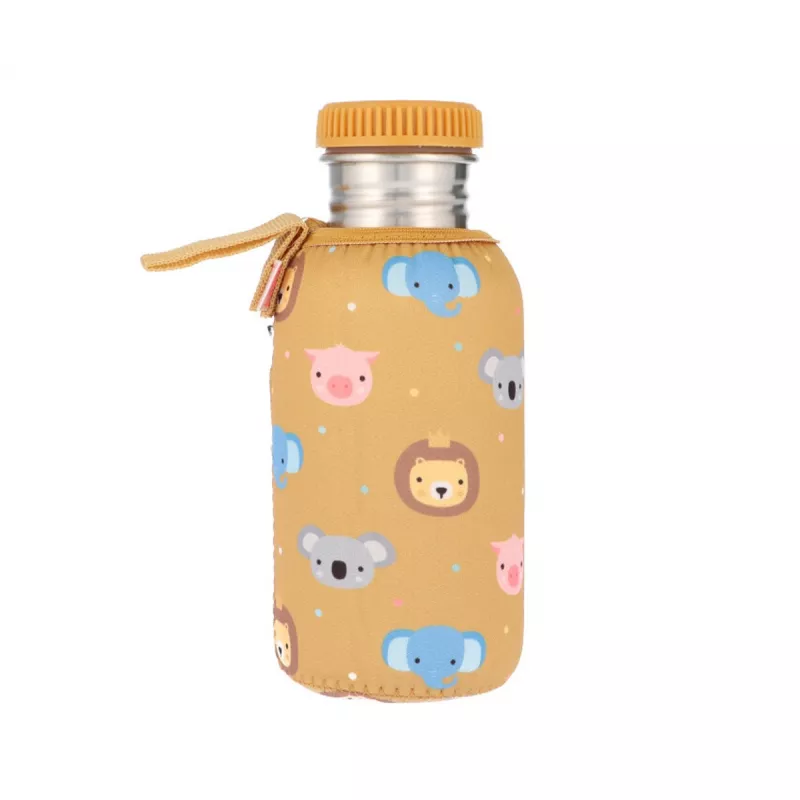 Botella Tutete Acero con Funda Animal Friends Personalizable 500ml