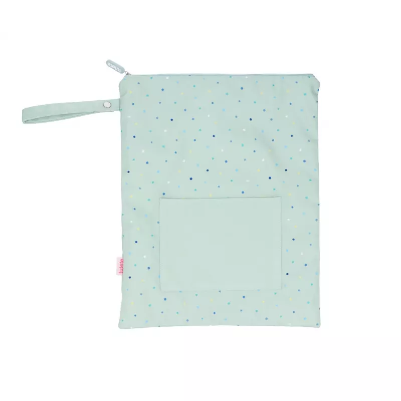 Bolsa Impermeable Grande Dots Sage Personalizable Bolsa Impermeable Grande Dots Sage Personalizable