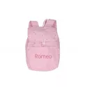 Mochila Tutete Mochila personalizável com pintas cor-de-rosa em tecido pequeno