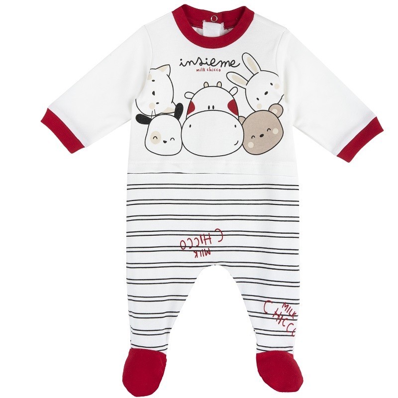 Pijama Chicco com abertura para mudança fácil