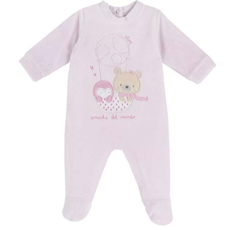 Pijama Chicco com abertura para mudança fácil