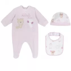 Caixa de oferta Chicco body, babete e touca