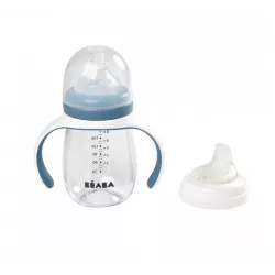 Biberón de aprendizaje Beaba antigoteo 2 en 1 Biberón de aprendizaje Beaba antigoteo 2 en 1