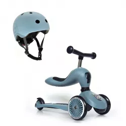 PACK Patinete 2 en 1 Highwaykick One con casco