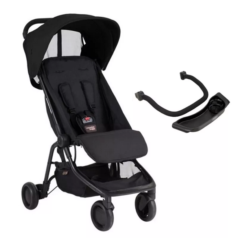 PACK Silla Paseo Mountain Buggy Nano V3 con barra apoyabrazos y colchoneta