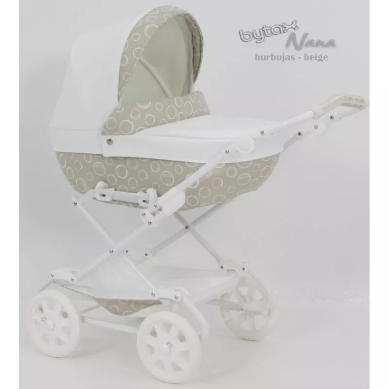 Cochecito para bebe Reborn Bytax NANA Burbuja Beige