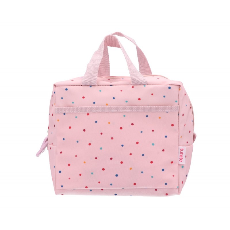 Bolsa merienda térmica Tutete Dots Pink Personalizable