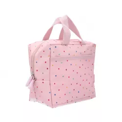 Bolsa merienda térmica Tutete Dots Pink Personalizable