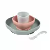 Conjunto de jantar com ventosa de 4 peças em silicone BEABA