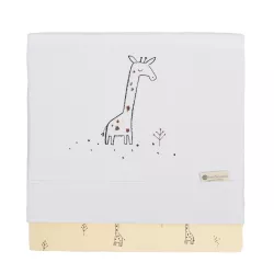 Tríptico Sábanas Punto Minicuna Bimbi-Casual Giraffe