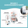 Esterilizador 4 en 1 Babymoov TURBO PURE con 2 filtro HEPA