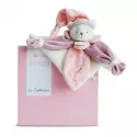 Caixa de oferta com ursinho de peluche Doudou cor-de-rosa DouDou Et Compagnie