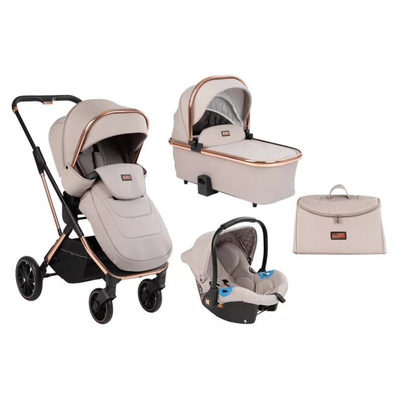 Cochecito Trio Kikka Boo Angele Beige Cromado