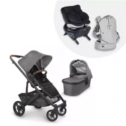 Cochecito Uppababy CRUZ V2 con Besafe IZI TWIST B I-size y mochila HAVEN