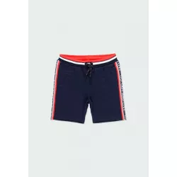 Bermudas Boboli de pelúcia com riscas