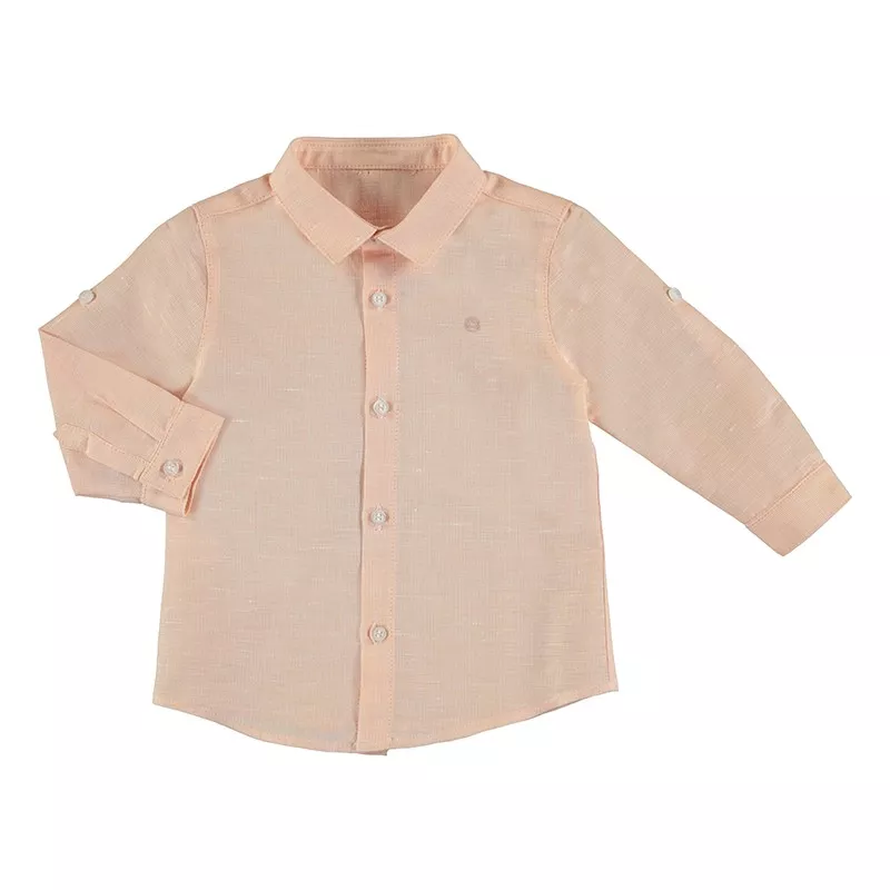 Camisa Mayoral manga larga lino basica