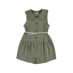 Macacão Mayoral gola com cinto