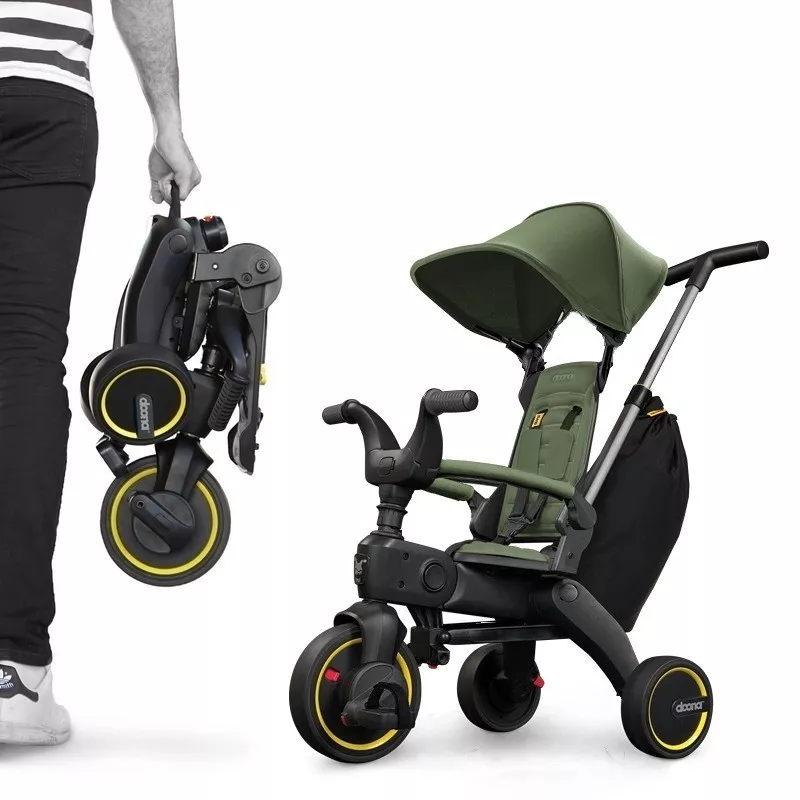 Triciclo 5 en 1 Doona LIKI TRIKE S3 con bolso y protector de arneses peso 6,7Kg.