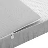 Saco de dormir nórdico acolchoado com enchimento amovível para dormir em conjunto minicot 49,5x83,5 cm
