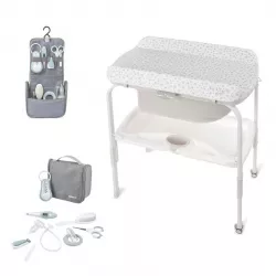 Bañera Jane FLIP con ruedas con neceser con 9 accesorios