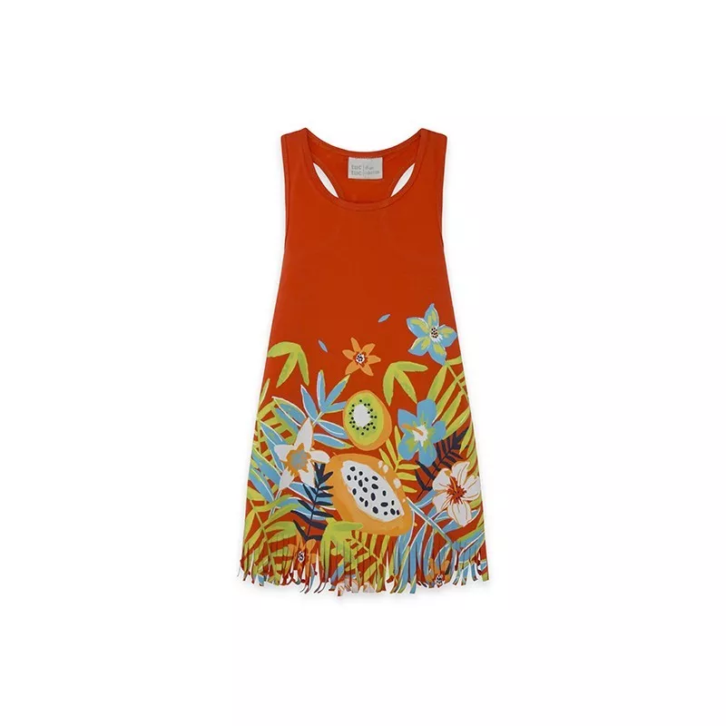 Vestido de malha com franjas Tuc Tuc Summer Festival