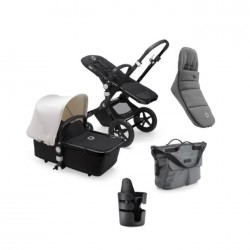 PACK INVIERNO Cochecito Duo Bugaboo Cameleon 3 Plus chasis negro