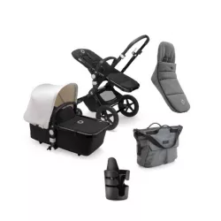 PACK INVIERNO Cochecito Duo Bugaboo Fox Cub chasis negro