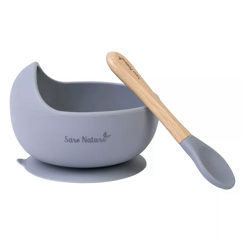 Conjunto de alimentação Saro NORDIC WAVE comida silicone