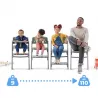 Cadeira alta Kinderkraft Livy 4 em 1 com espreguiçadeira Calmee